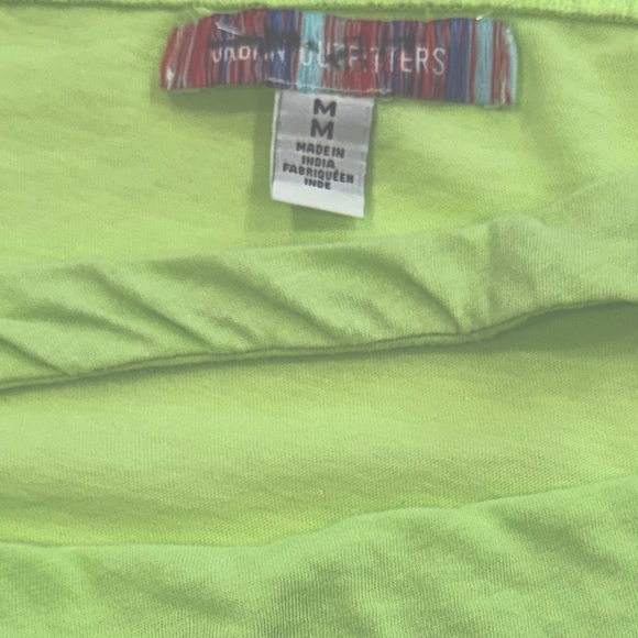 NWOT URBAN OUTFITTERS Neon Ruched Cut Out Lightweight Long Sleeve Top Medium - Picture 6 of 7